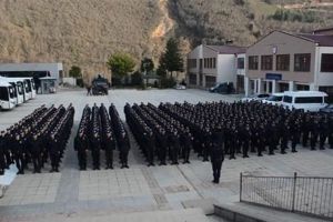 Trabzon'da polis okulu öğrencilerinden Afrin mesajı