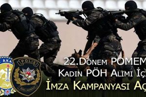 22. Dönem Kadın Polis Özel Harekat PÖH Alımı İçin İmza Kampanyası Başlatıldı