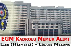 Emniyet Genel Müdürlüğü Kadrolu Memur Alımı İlanı Yayımlandı - EGM Memur Alımı